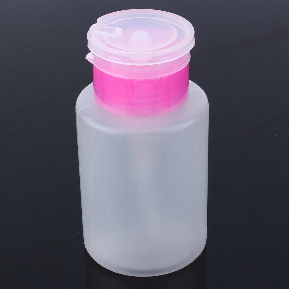 60/150ml Empty Pump Dispenser Container Clean Nail Polish Remover Liquid Bottle