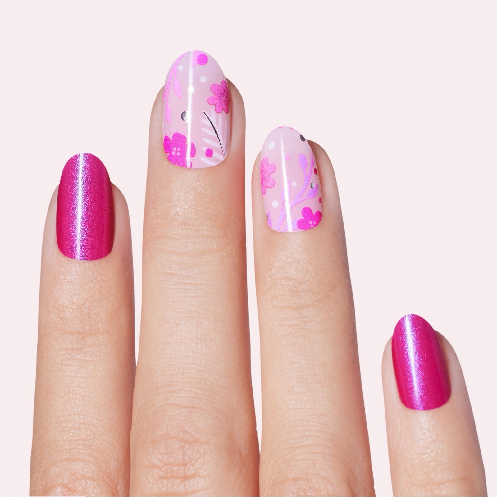 DASHING DIVA Gloss Ultra Shine Gel Nail Strips ~ FLEUR FLAIR ~ New in Box