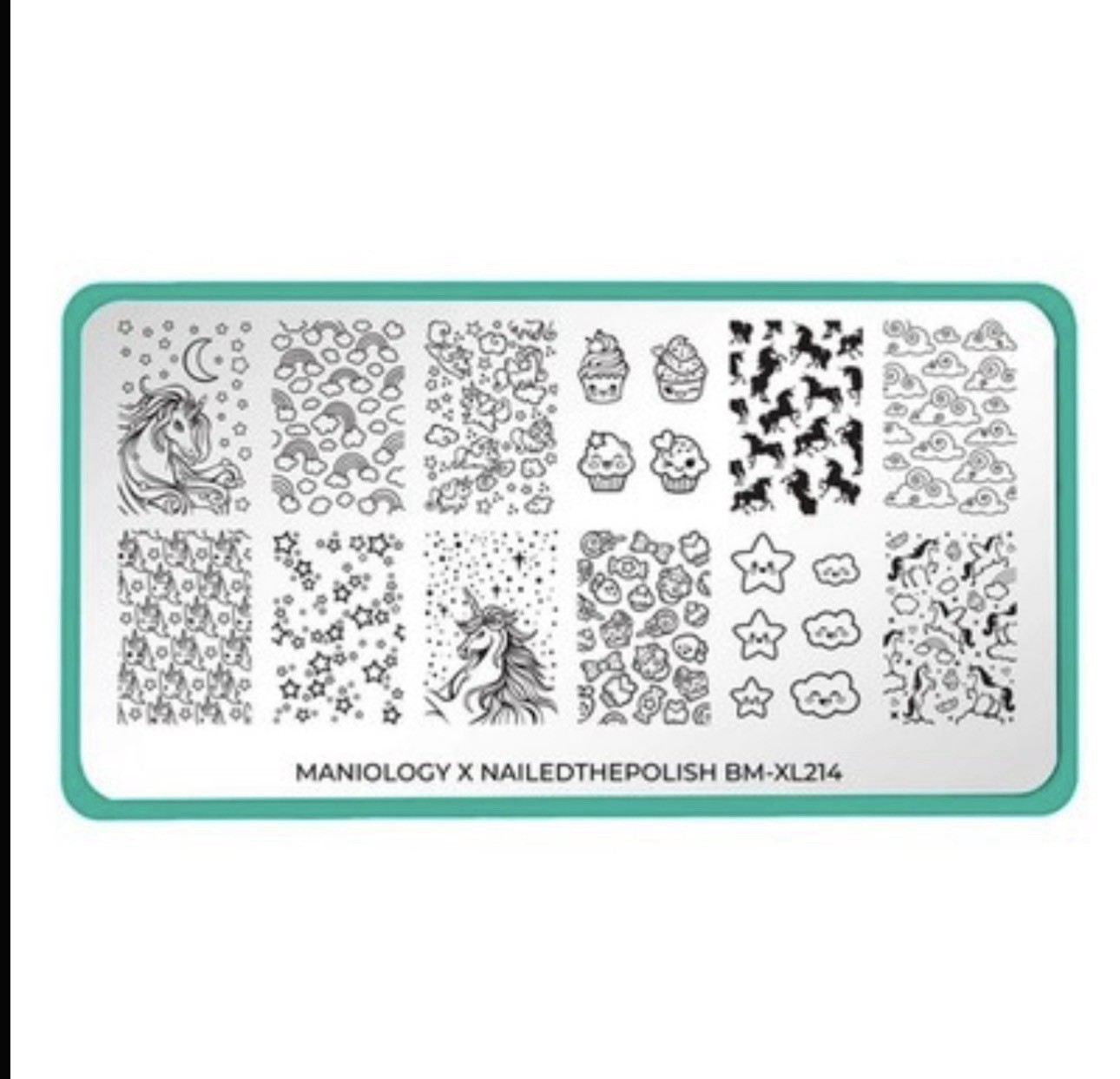 Bundle Monster Maniology BM-XL214 nailedthepolish Colab Nail Stamping Plate