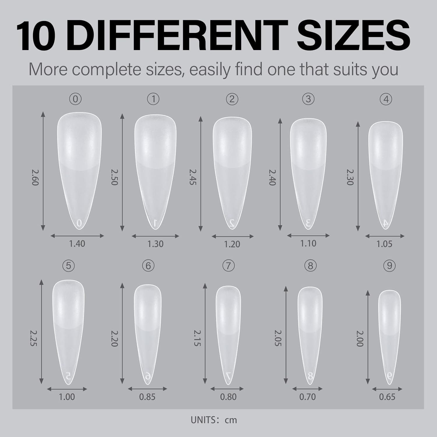 Luxury Matte Gel 240pcs Long Stiletto Nail Tips – No Filing, Perfect Fit!