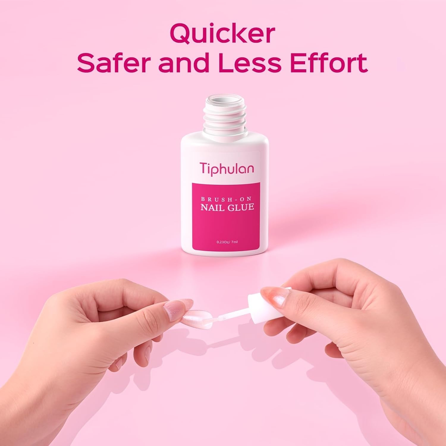 42ml Brush On Nail Glue for Press On, Acrylic Nails – Super Strong, Durable & Lo