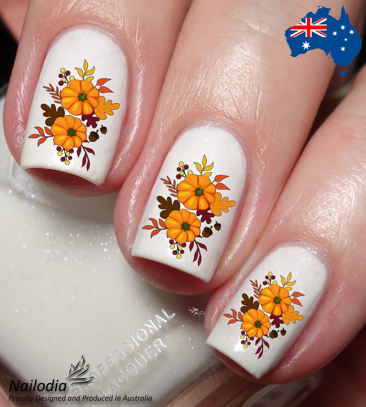 Thanksgiving Turkey Nail Art Decal Sticker Water Transfer Slider