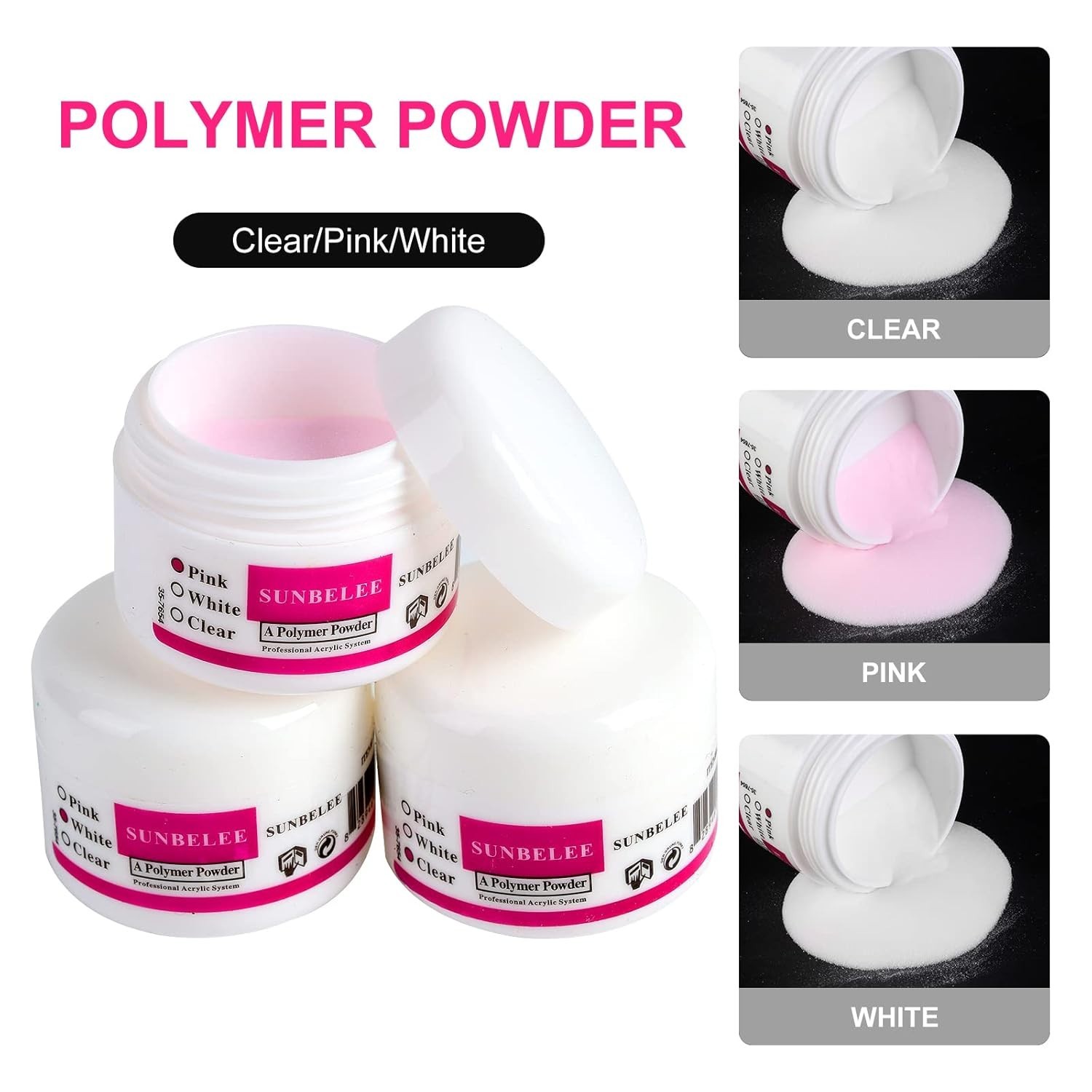 Ultimate Nail Art Set: 12 Glitter Acrylic Powders with Brush & Clipper Included