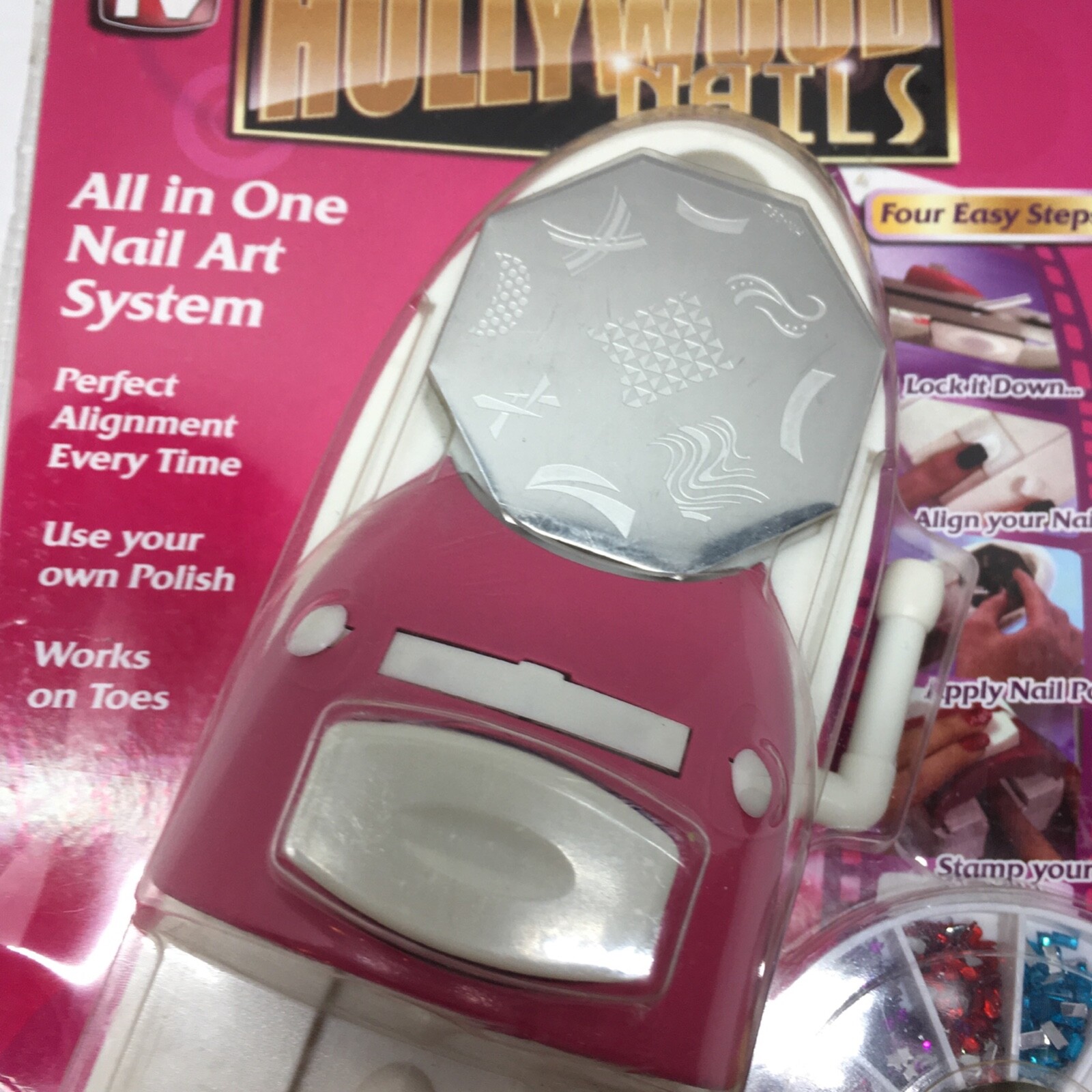 Hollywood Nails All In One Nail Art System Kit As Seen On TV (Pack of 2)