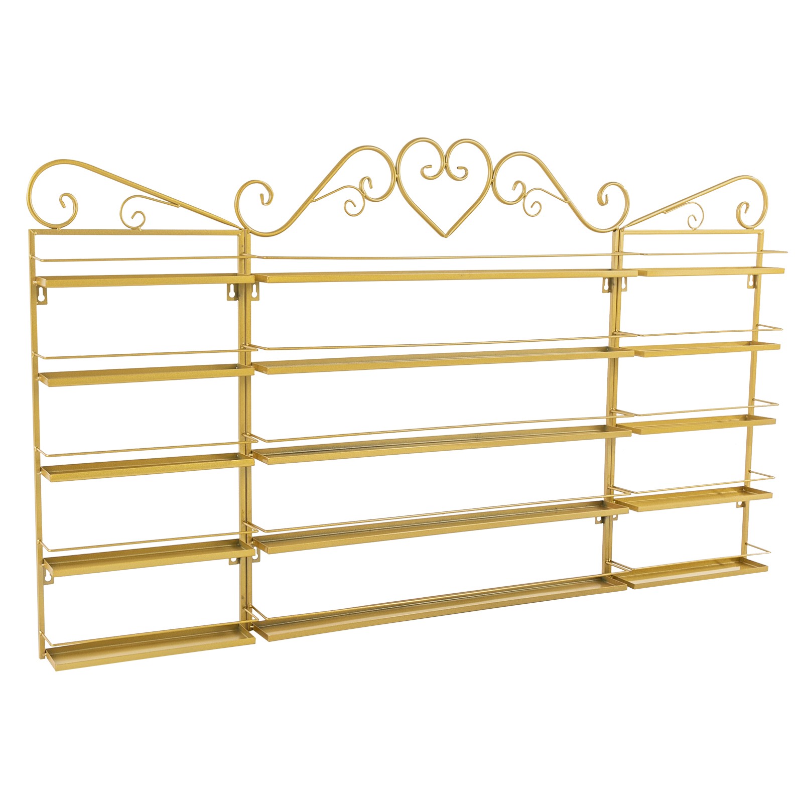 5 Tiers Display Middle Rack Wall-mounted Nail Polish Storage Shelf Tool Holder