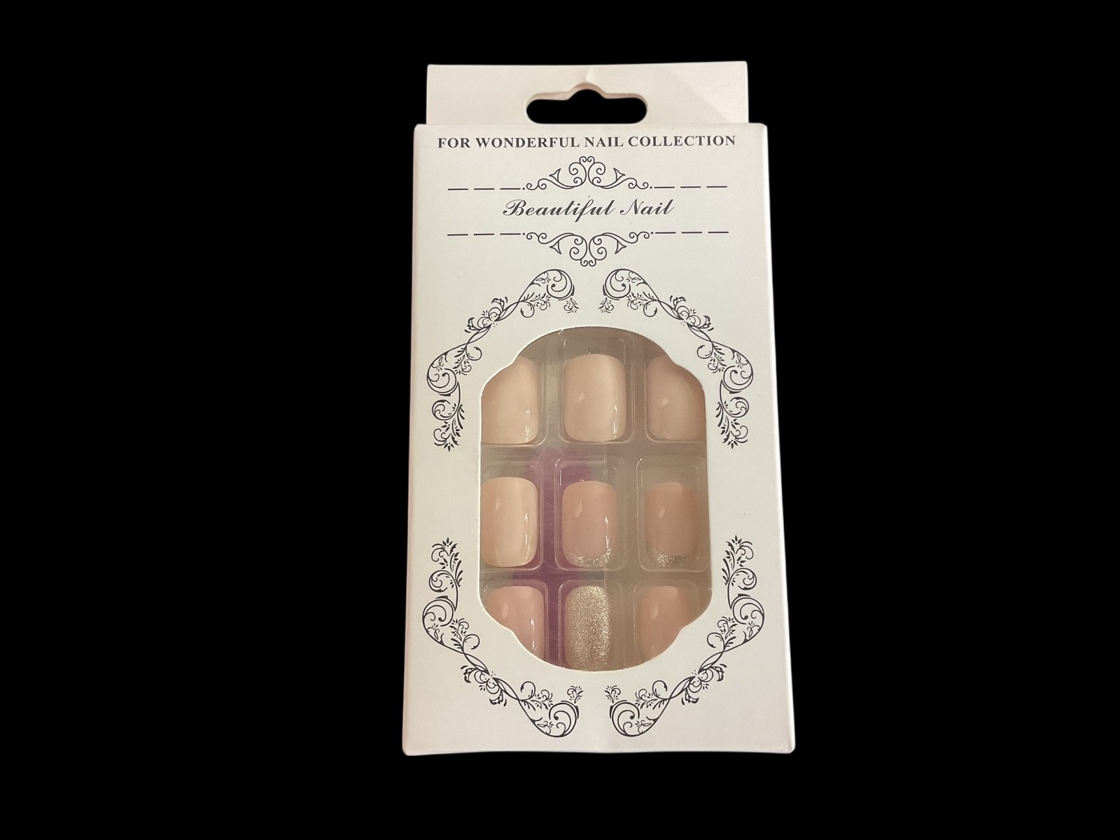 French Tip Press on Nails 24 Piece Medium Square Nails Your Choice of Color