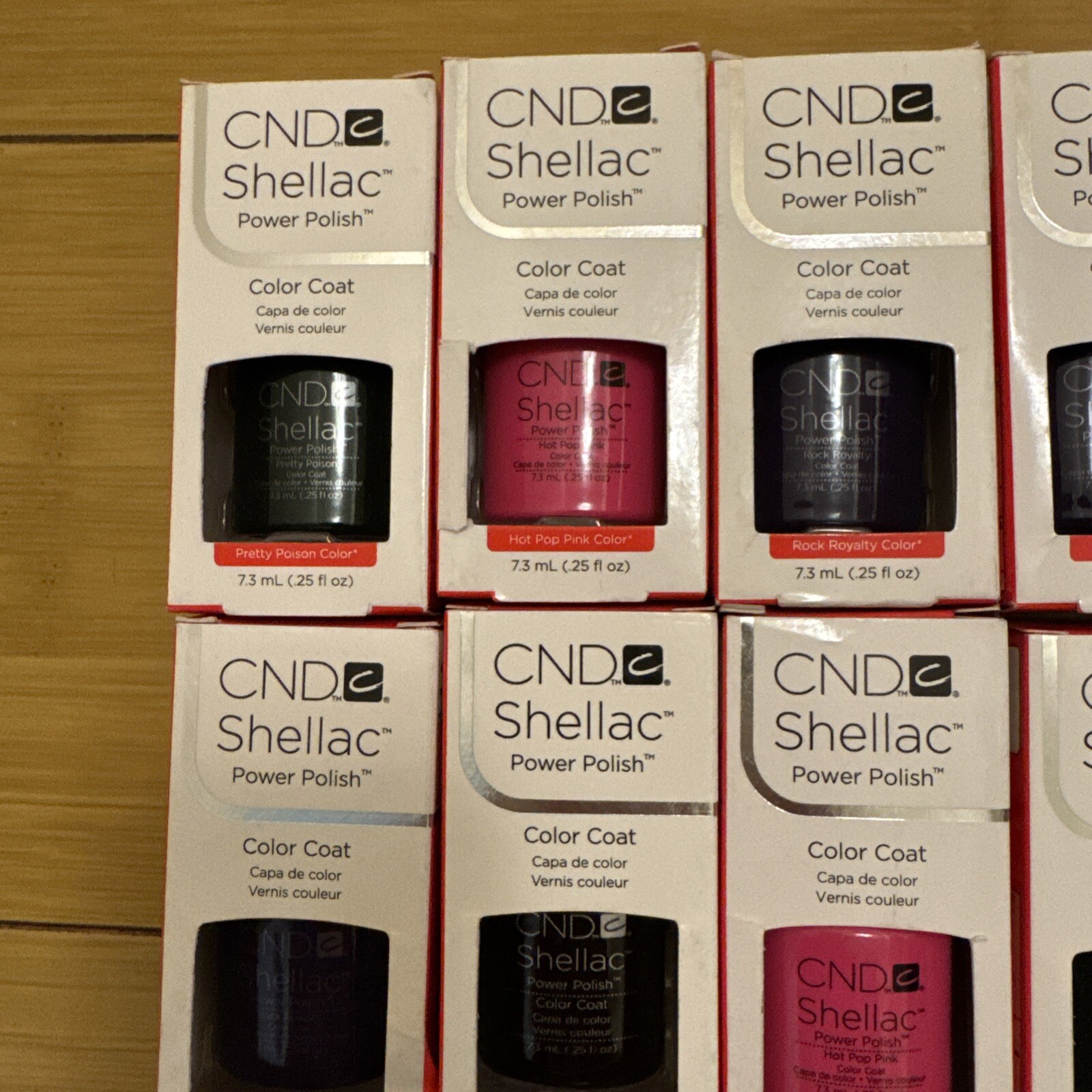 18 Bottles Lot New CND SHELLAC Power Polish UV Gel Nail Color Coat $400 Variety