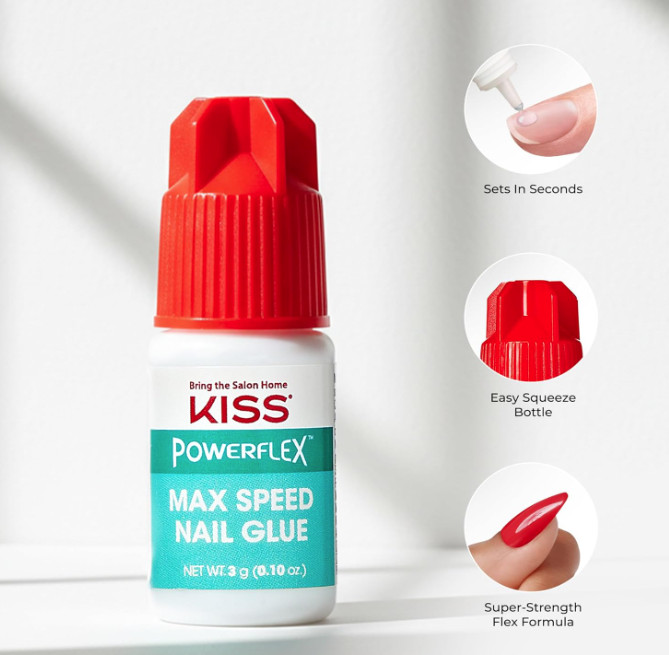 Fast Dry Nail Glue Strong Hold Adhesive Tips Wraps Repair Nozzle 3g