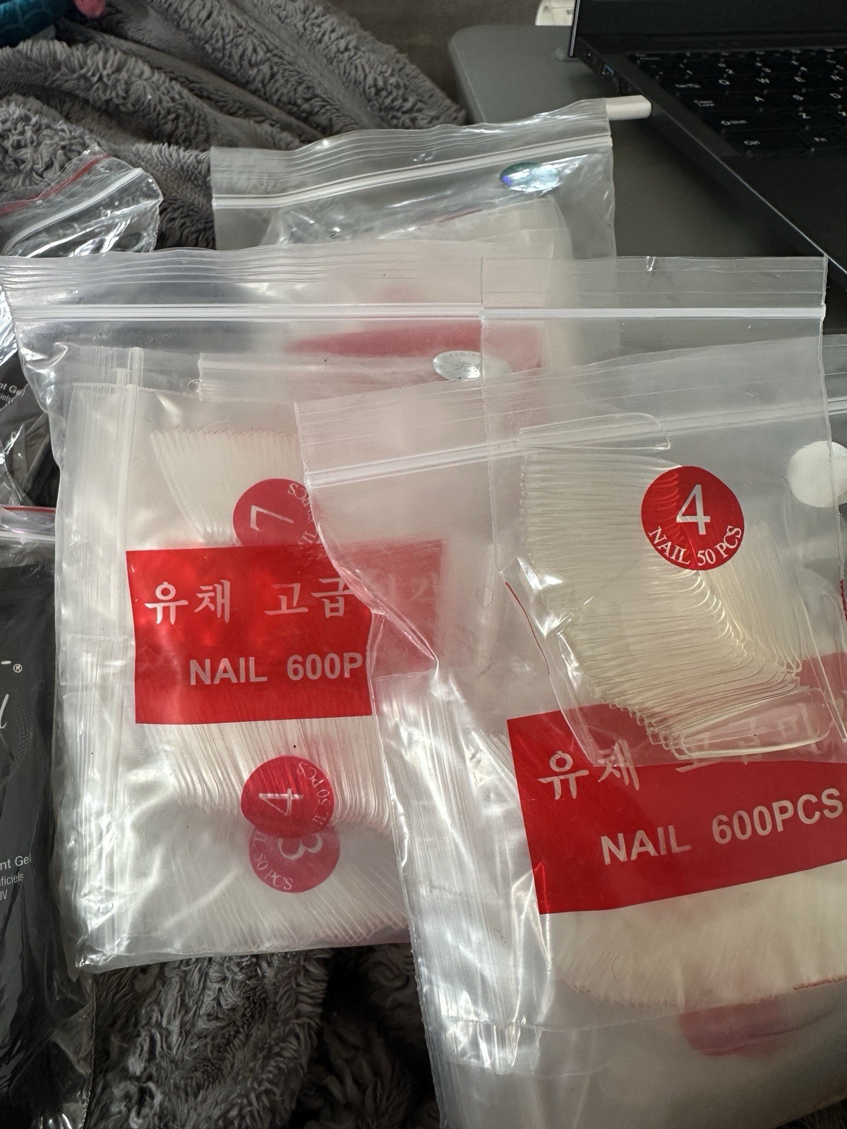 ibd hard gel, Clear Nail Tips, Dip Powder Bundle