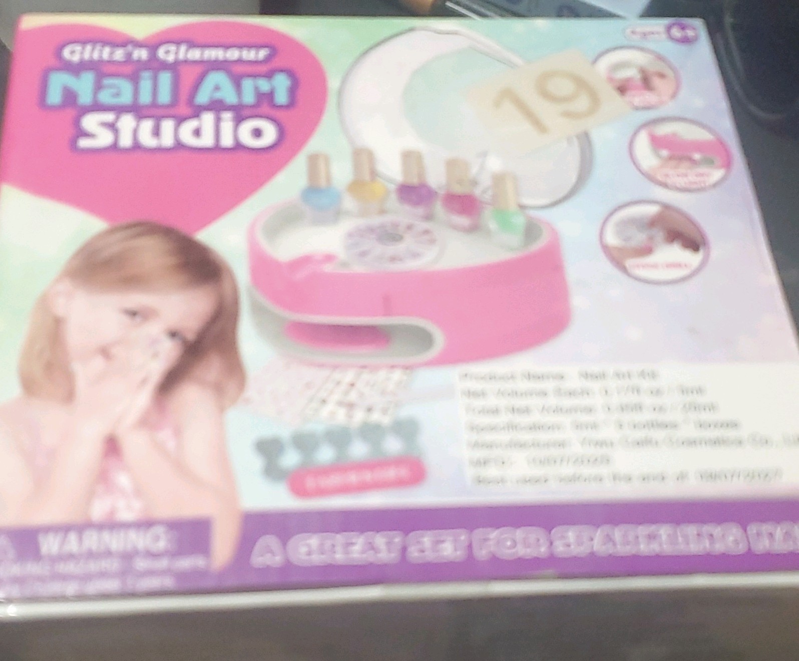 Kids Nail Polish Set for Girls, Nail Art Kit for Kids with All-in-One Organizer