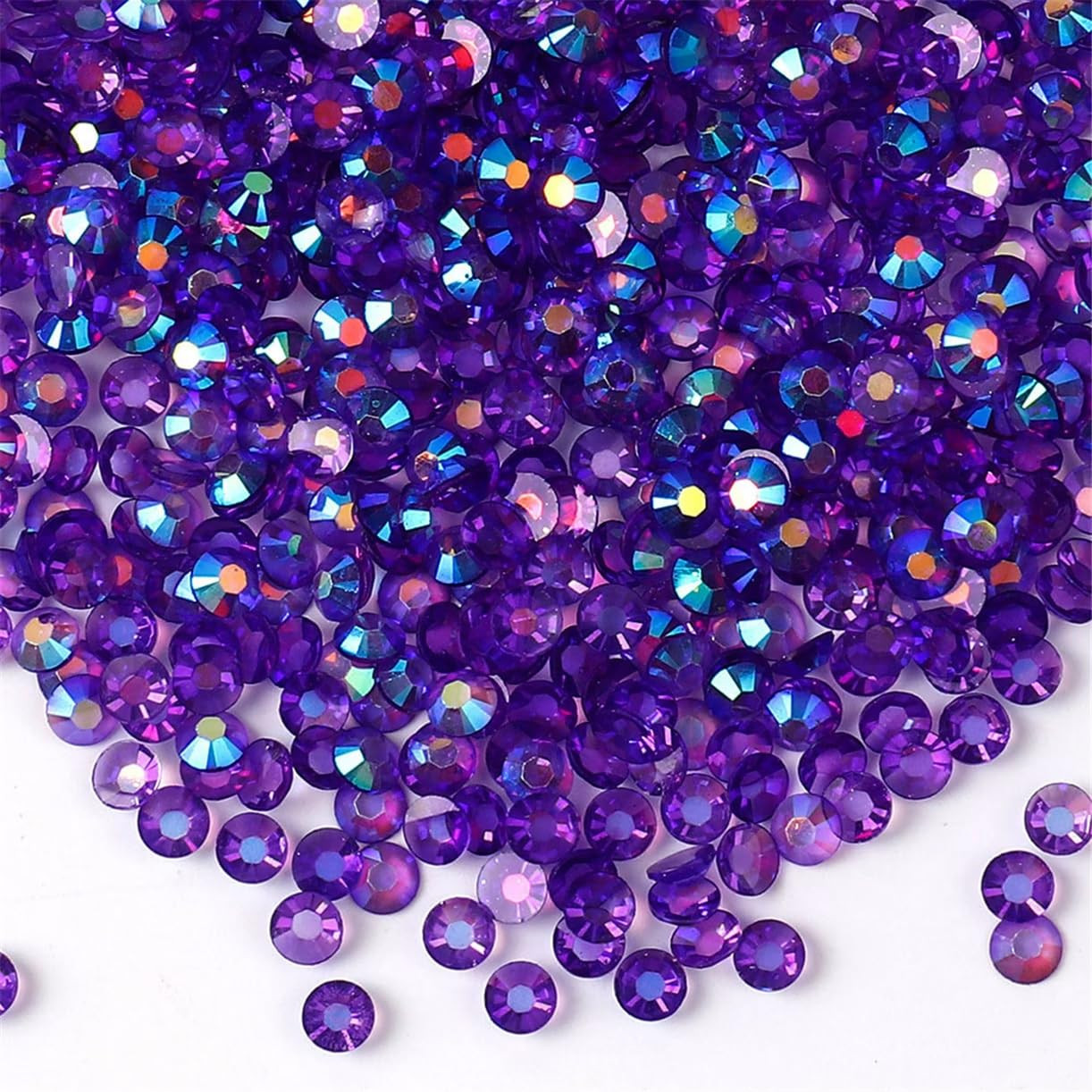 3000 Pieces SS12 3Mm Flatback Rhinestones AB Clear round Gems Crystals for Nail