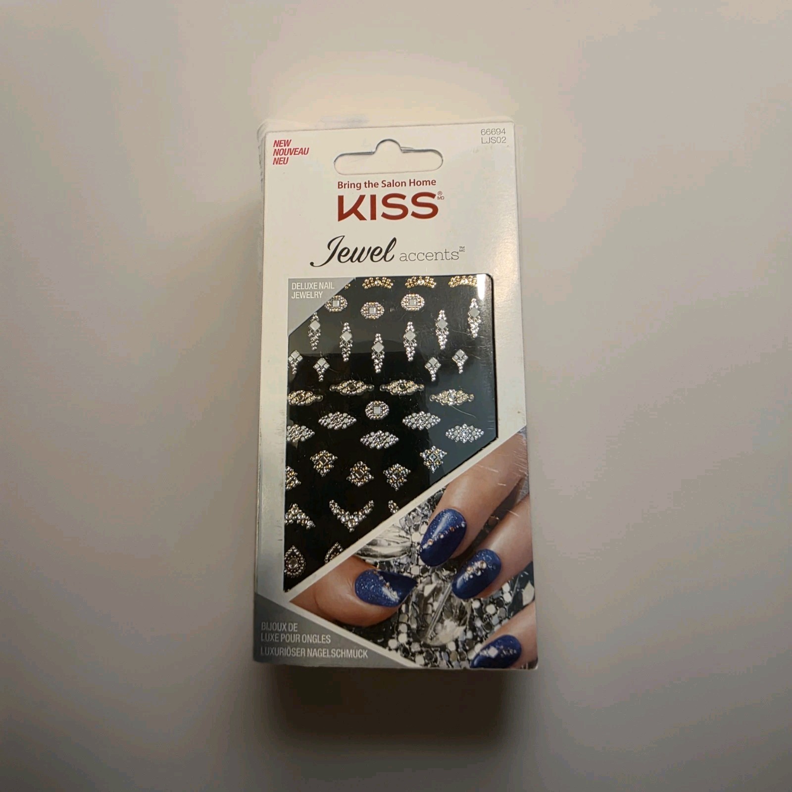 Kiss Jewel Accents Deluxe Nail Jewelry Stickers 66694 Nail Art New Sealed!!!