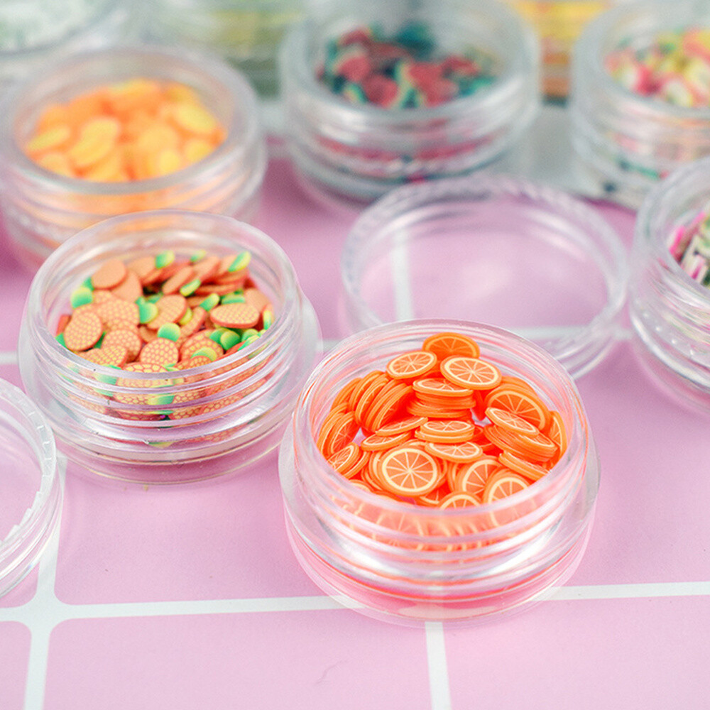 1 Set tiny charms fruit slices for 3d fruit slices 12 Kinds of Boxed Nail