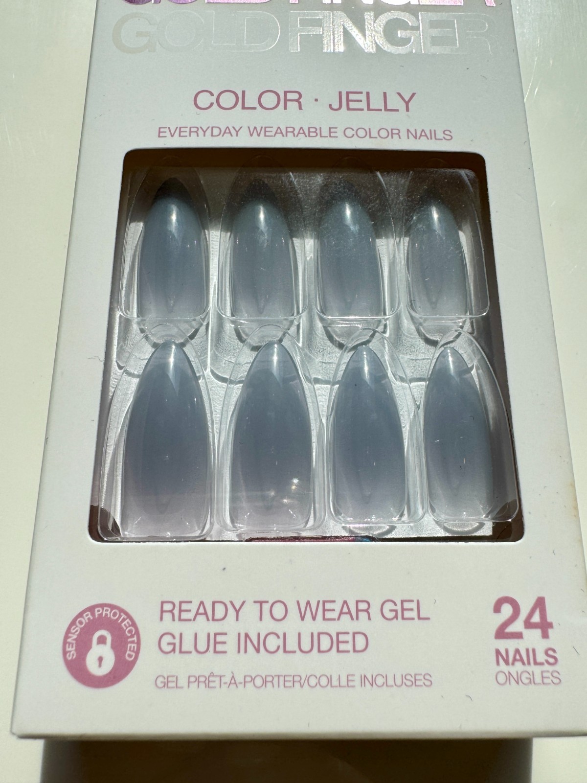 NEW GoldFinger Jelly Nails Ombre Translucent Sculpted Nails Style #GJC02