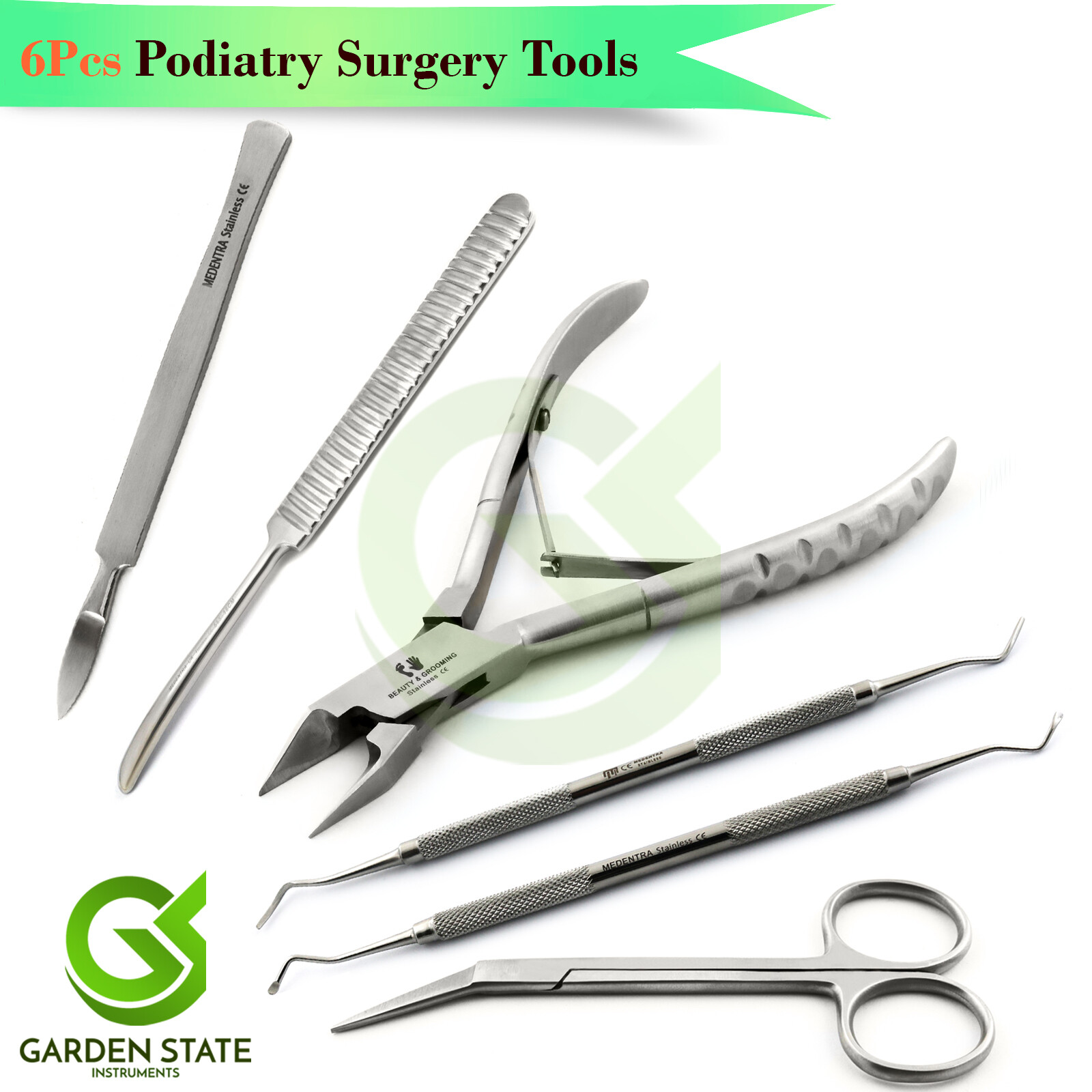 Chiropody Podiatry Kit Toenail Removal Clipper Cutter Nail Lift Excavator