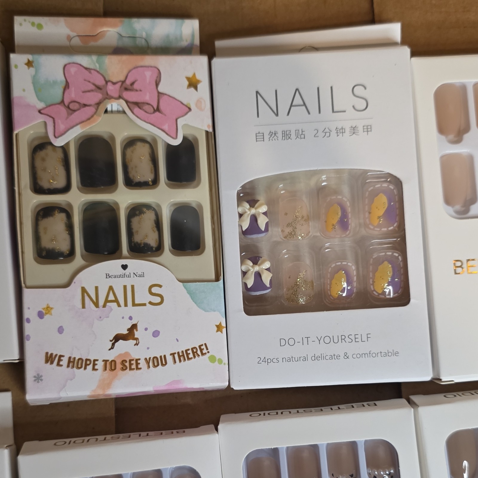 bundle #7 Press-On Nails Multicolor
