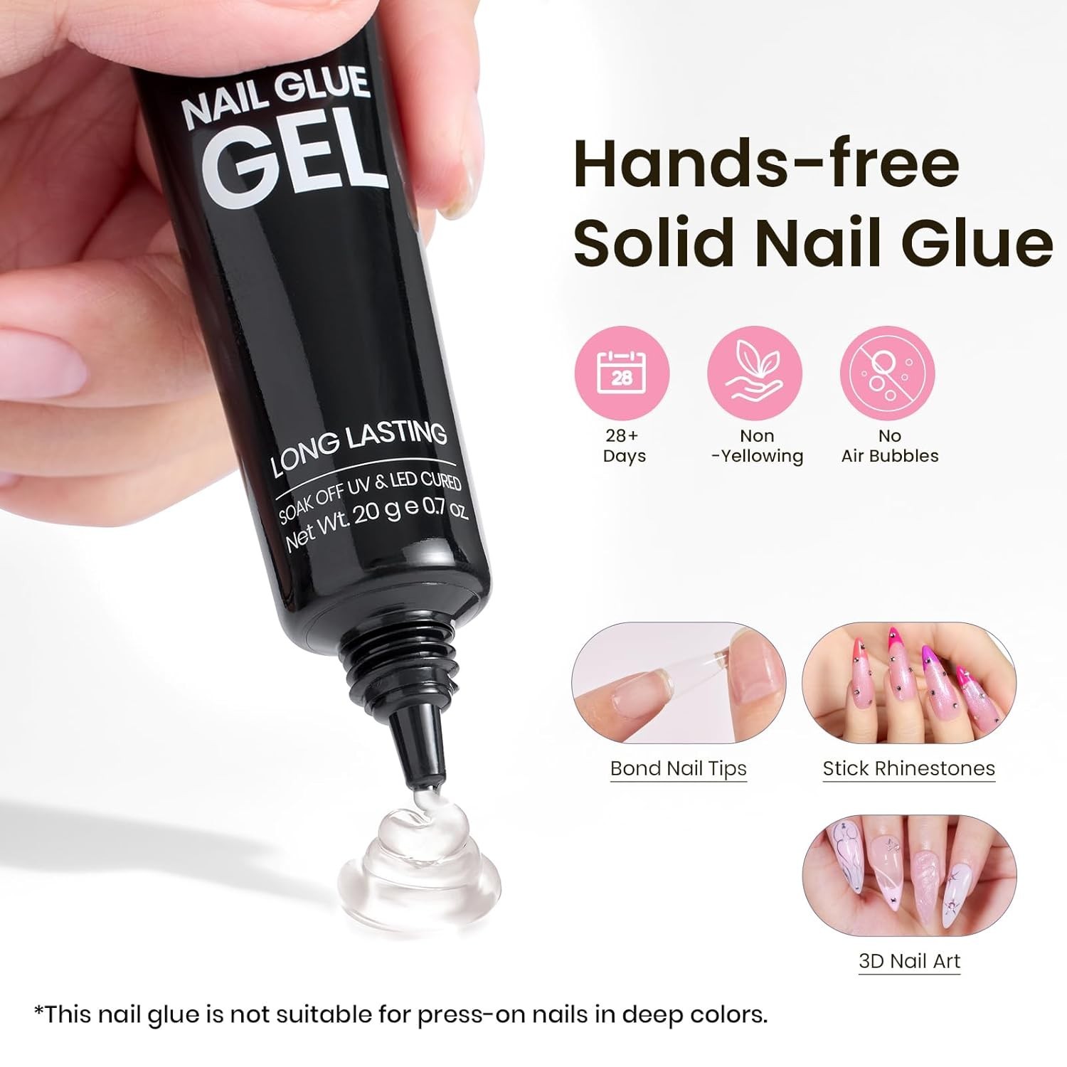 Salon-Quality Nail Extension Kit: 16 Sizes of Beetles Tipex Stiletto Tips
