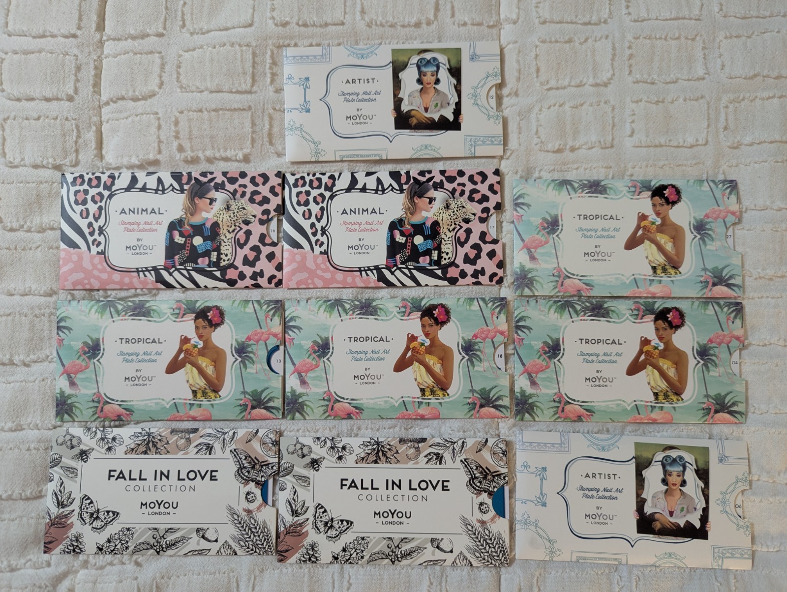 Nail Stamping Plates Destash Large Lot 10 x Moyou Nail Stamping Plates