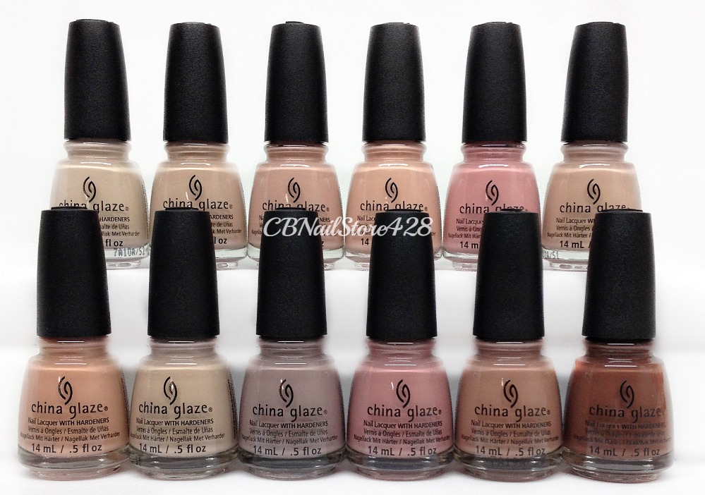 China Glaze Nail Lacquer – SHADES OF NUDE Spring’17 Collection – Pick Any Color