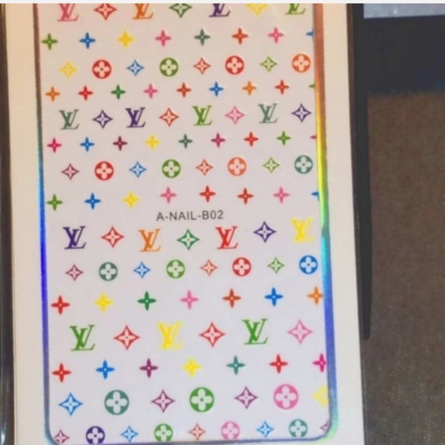 NWT NAIL ART DESIGN SELF-SEAL STICKERS NEONS N°20!