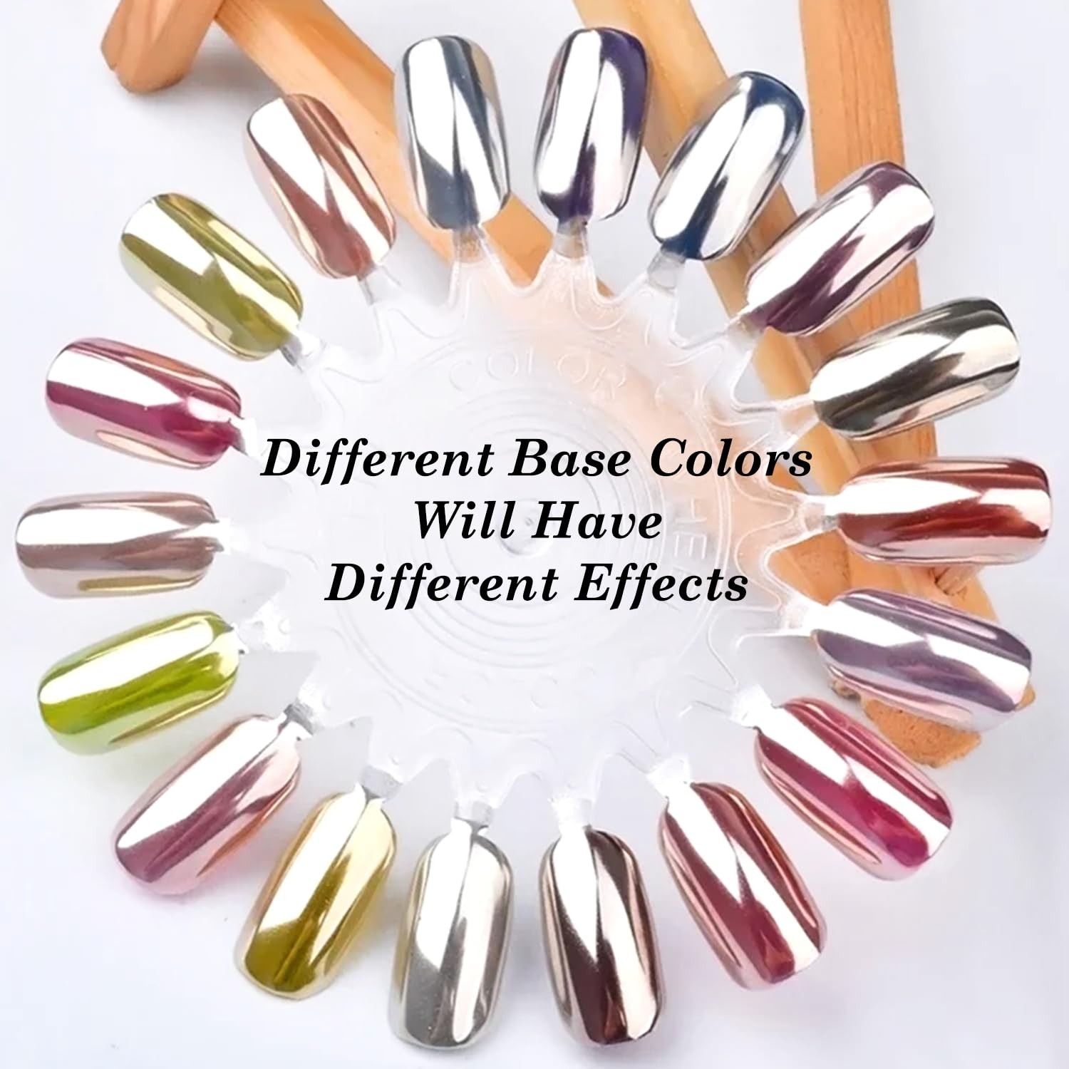 Magic White Chrome Nail Powder Super Glossy Mirror Effect