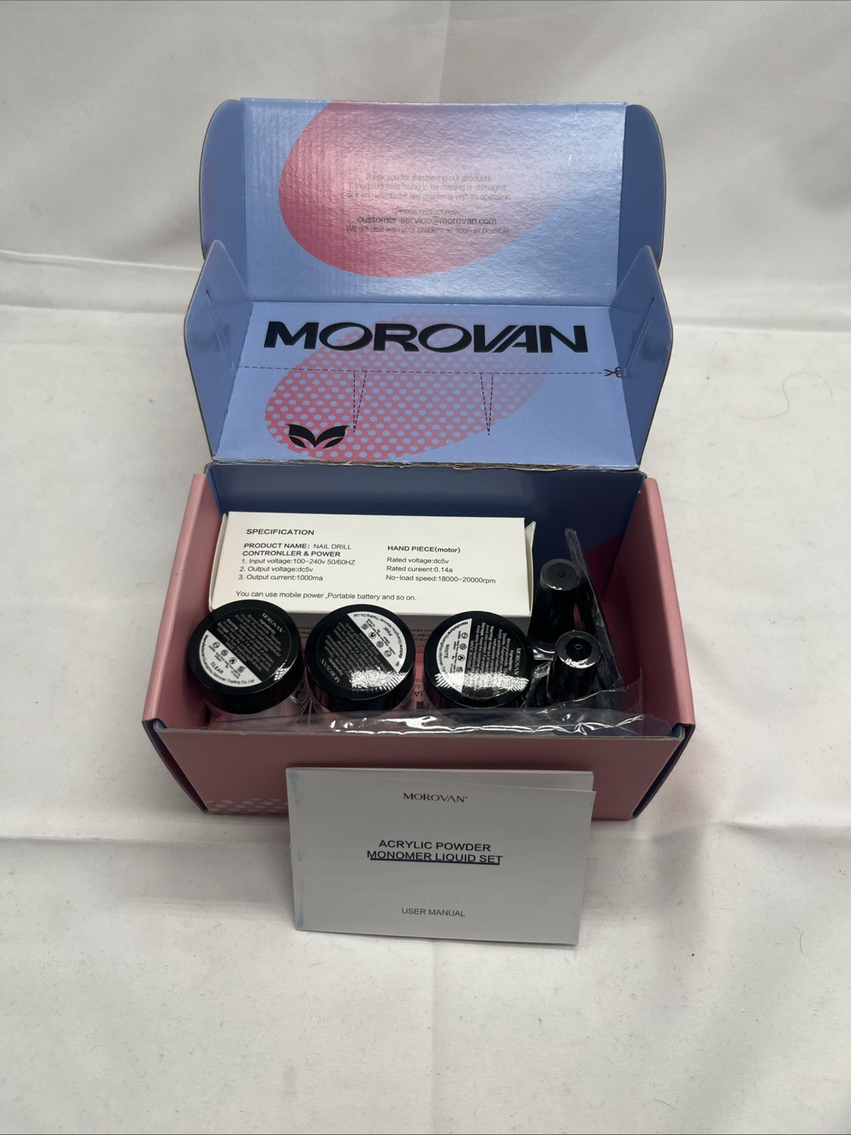 Morovan Professional Nail System Acrylic Nail Art Kit S48-A2