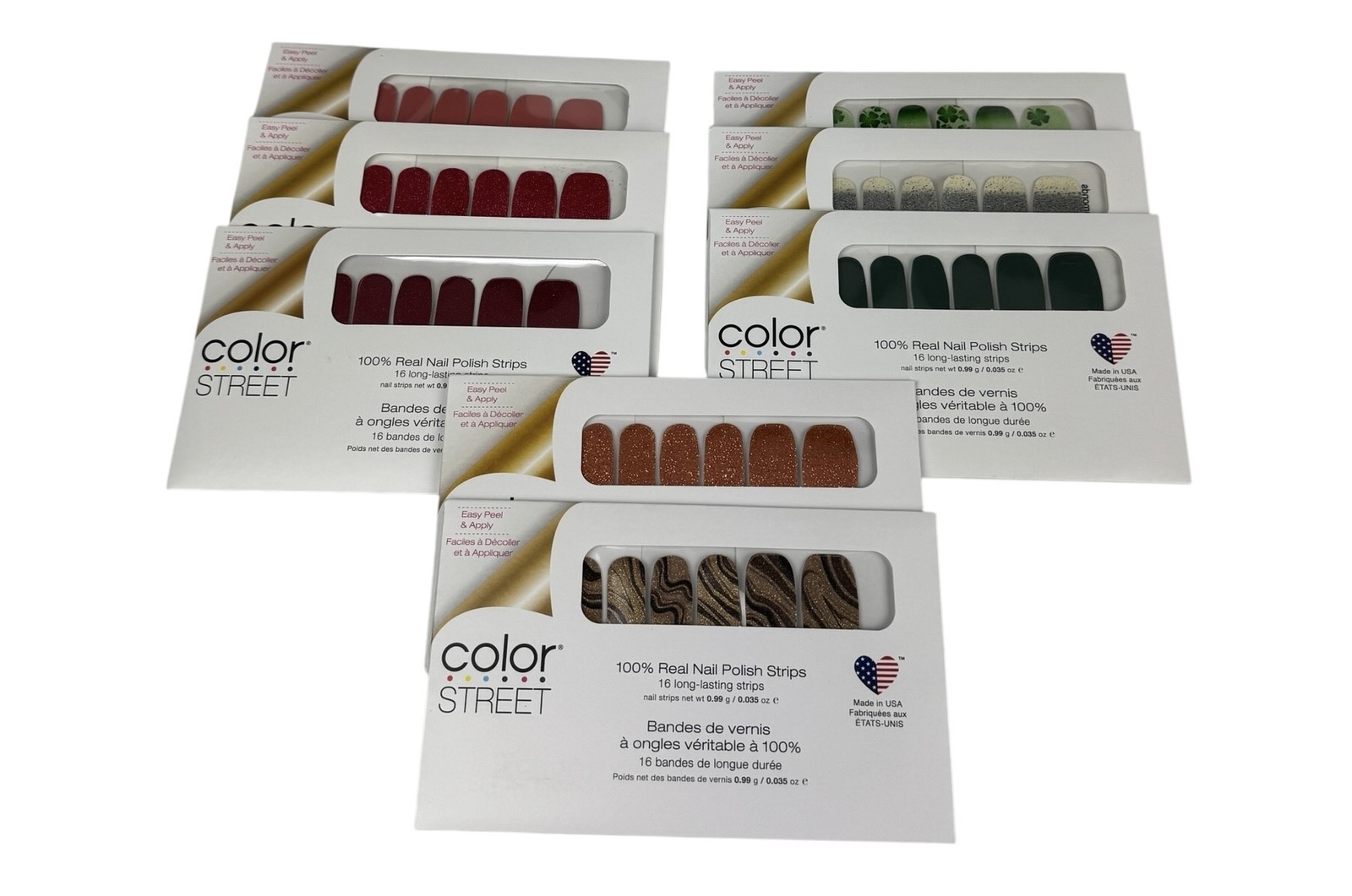Color Street Nail Polish Strips Lot 100% Real Easy Apply Long Lasting Manicure