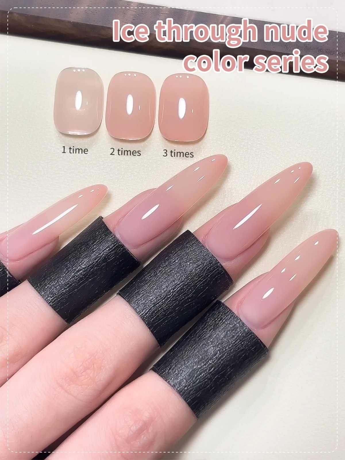 15ml Jelly Ice Nude Peelable Polish UV/LED Set Formaldehyde Free Oval Glossy
