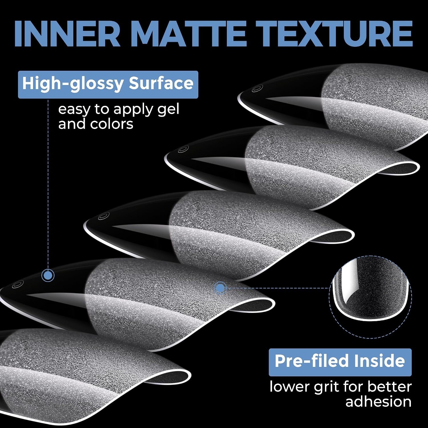 Long-Lasting Stiletto Gel Nail Tips – 216 PCS, Perfect for At-Home Nails