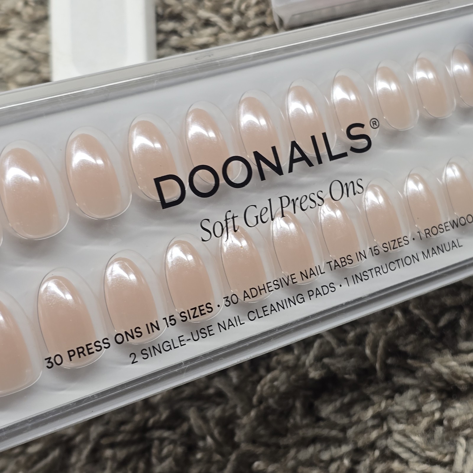 Lot Of 4 Doonails Press On Soft Gel Artificial Nails Kits W/Remover Oil & File