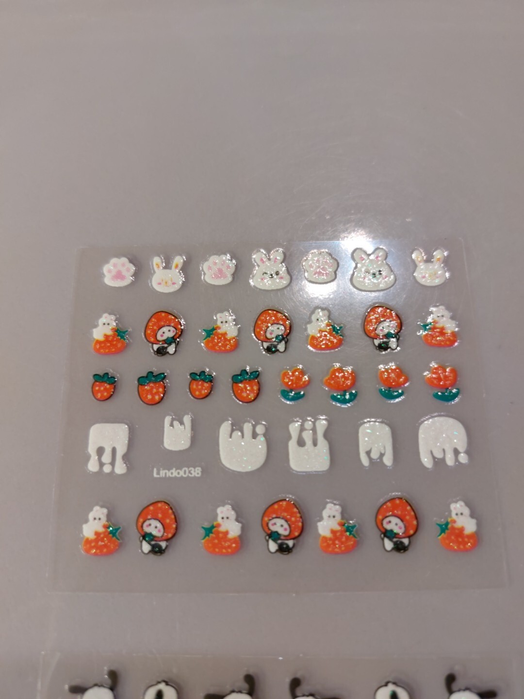 4 X Small Sheets Of Cute Nail Art Stickers (Dn227) New