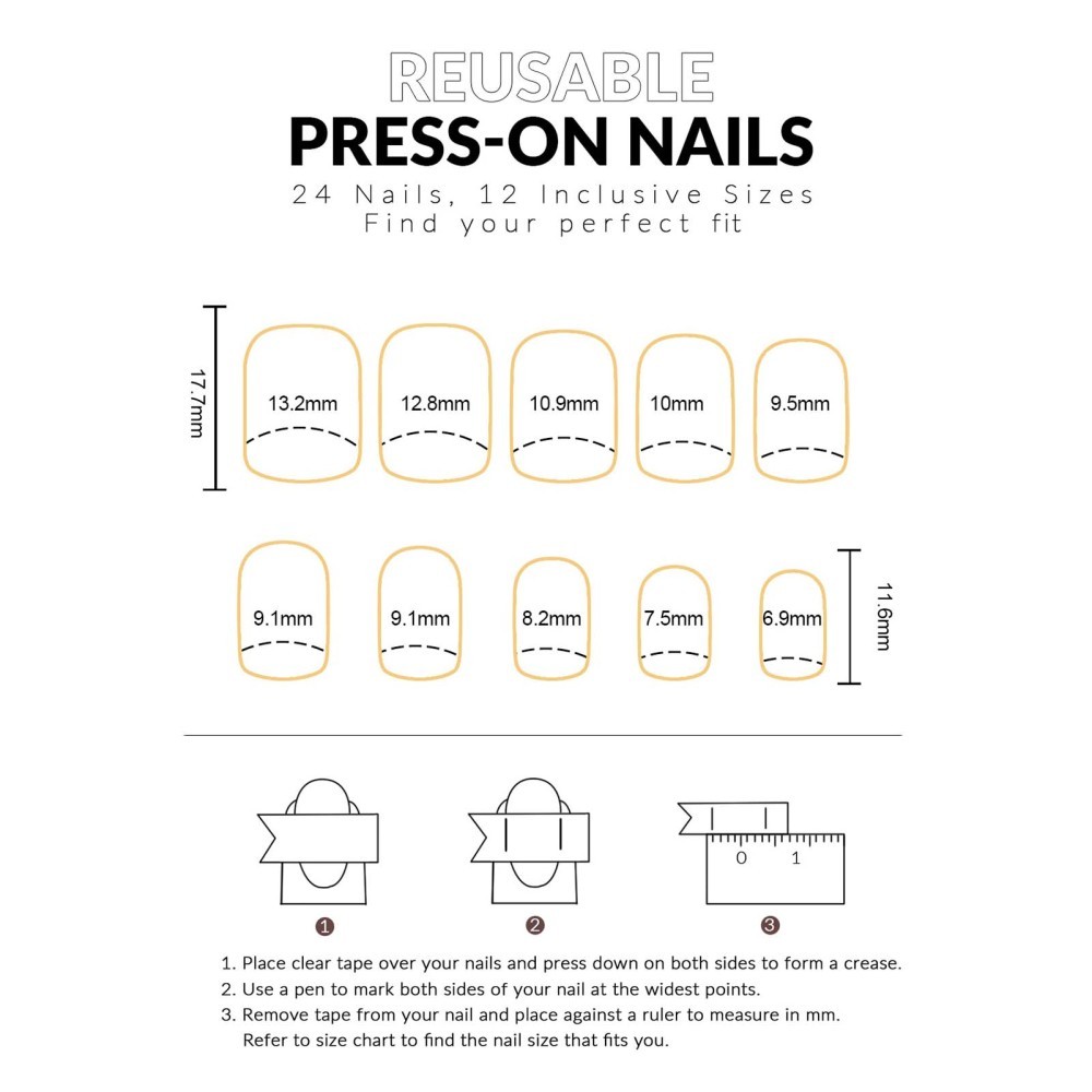 Fashion Press on Nails Camellia Pearl Floral Design with Glue Included MJ-303