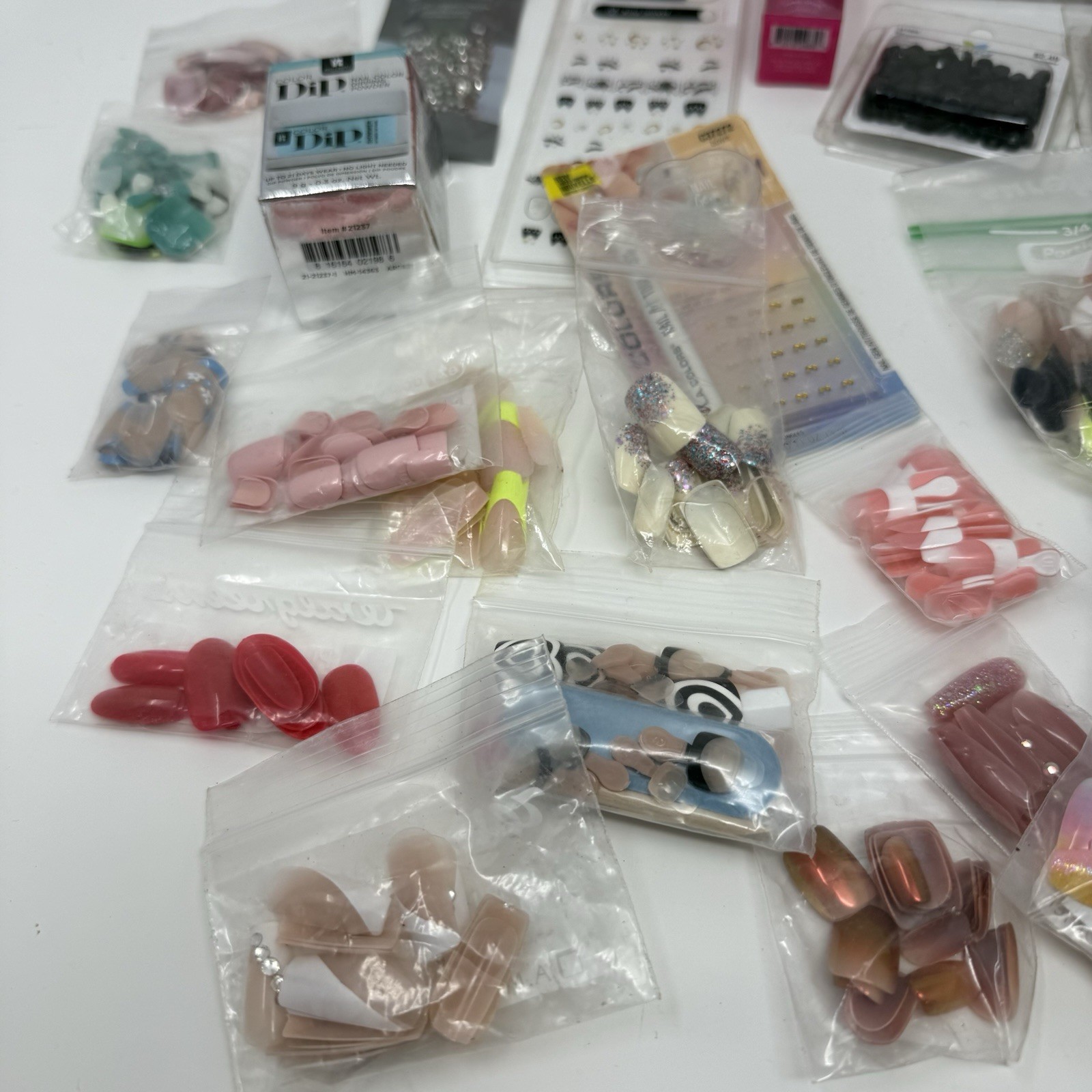 MIXED LOT OF NAIL ART ACCENTS STRIPS STICKERS
