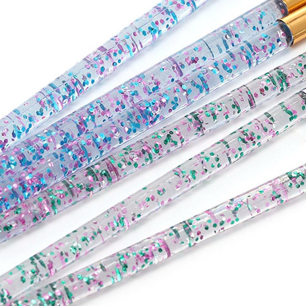 3pcs Nail Art Brush Pen Line Drawing Painting Liner Thin Brushes 7/9/11mm