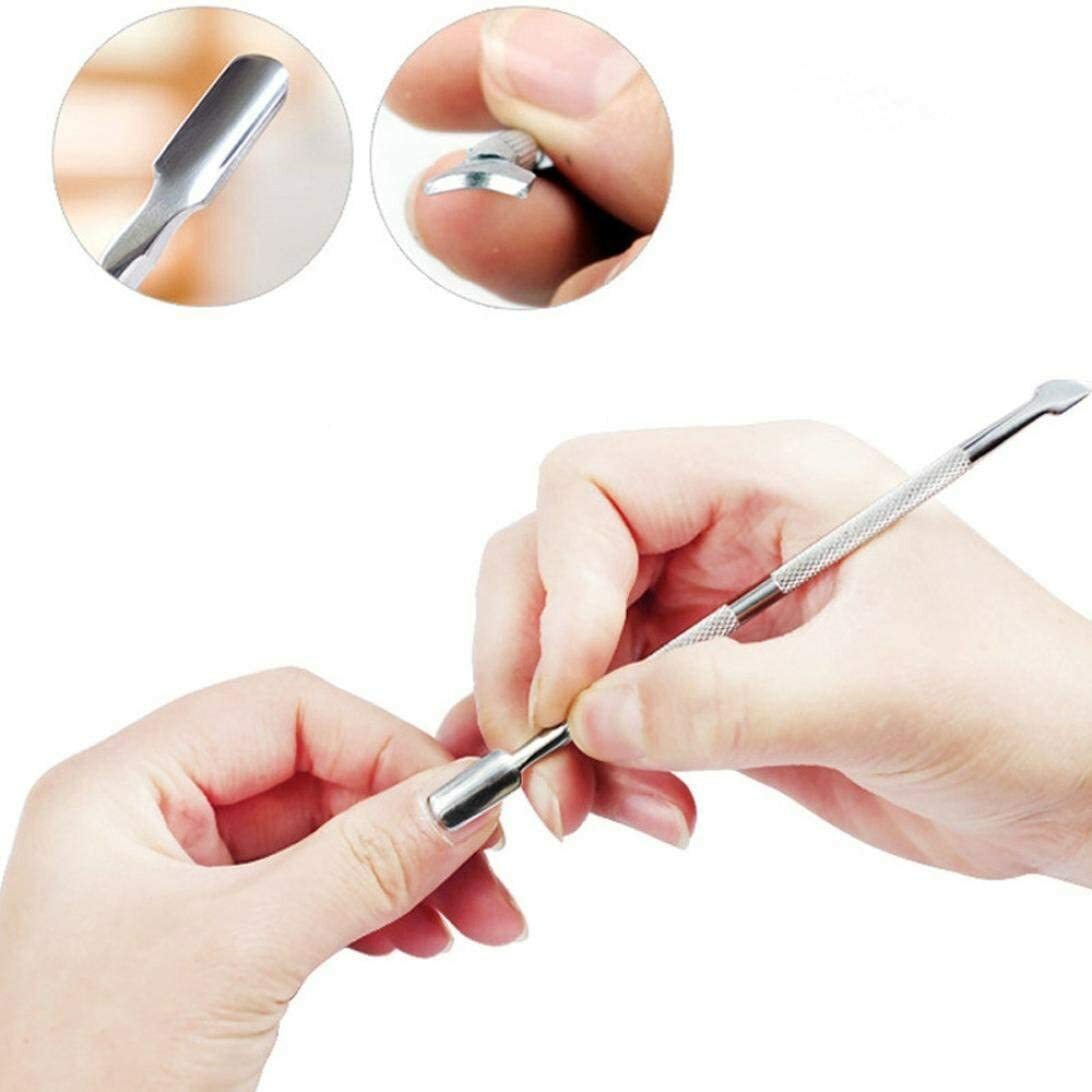 Stainless Steel Nail Cuticle Pusher Scraper Remover Manicure Pedicure Arts Tool