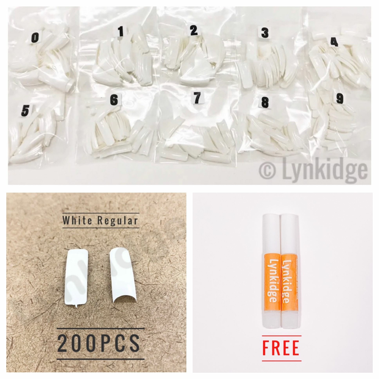 MultiColor Selection – 200PCS Regular Acrylic Tips