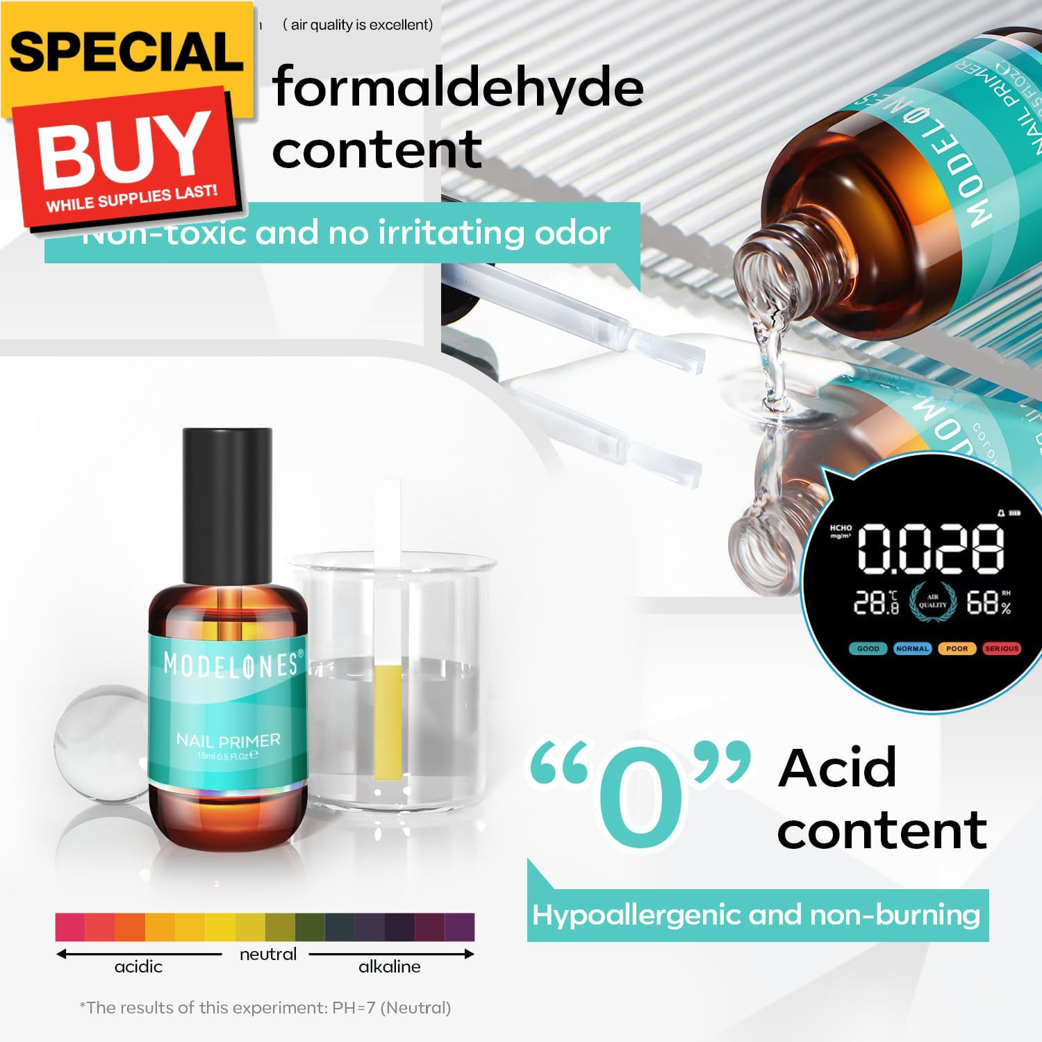 15 ml Nail Dehydrator and Primer for Press Ons Nail Supplies Acrylic Primer