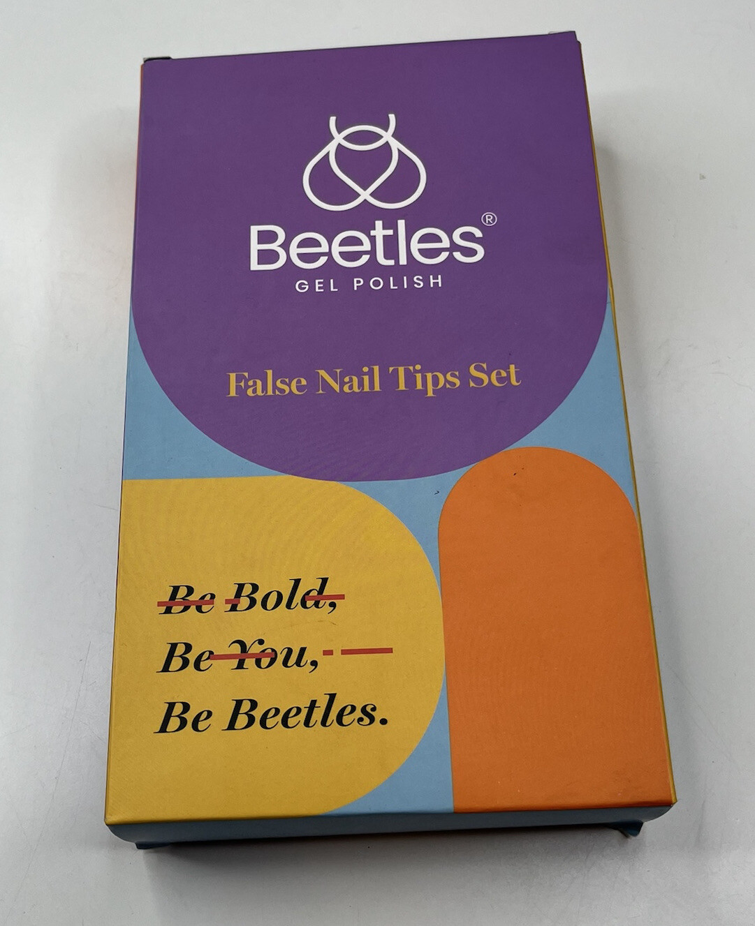 Beetles NWT gel polish false nail Coffin tip 500 Piece set T4