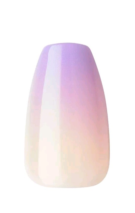 2 KISS imPRESS No Glue Mani Press-On Nails “All I Want” #89031 Purple, Medium