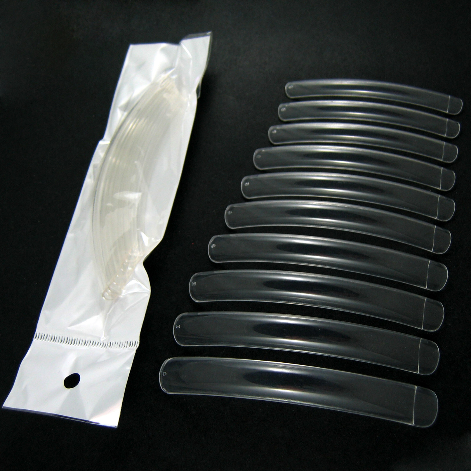 20Pcs Long Competition-Curve False Nails Professional Extreme Long Nail Tips