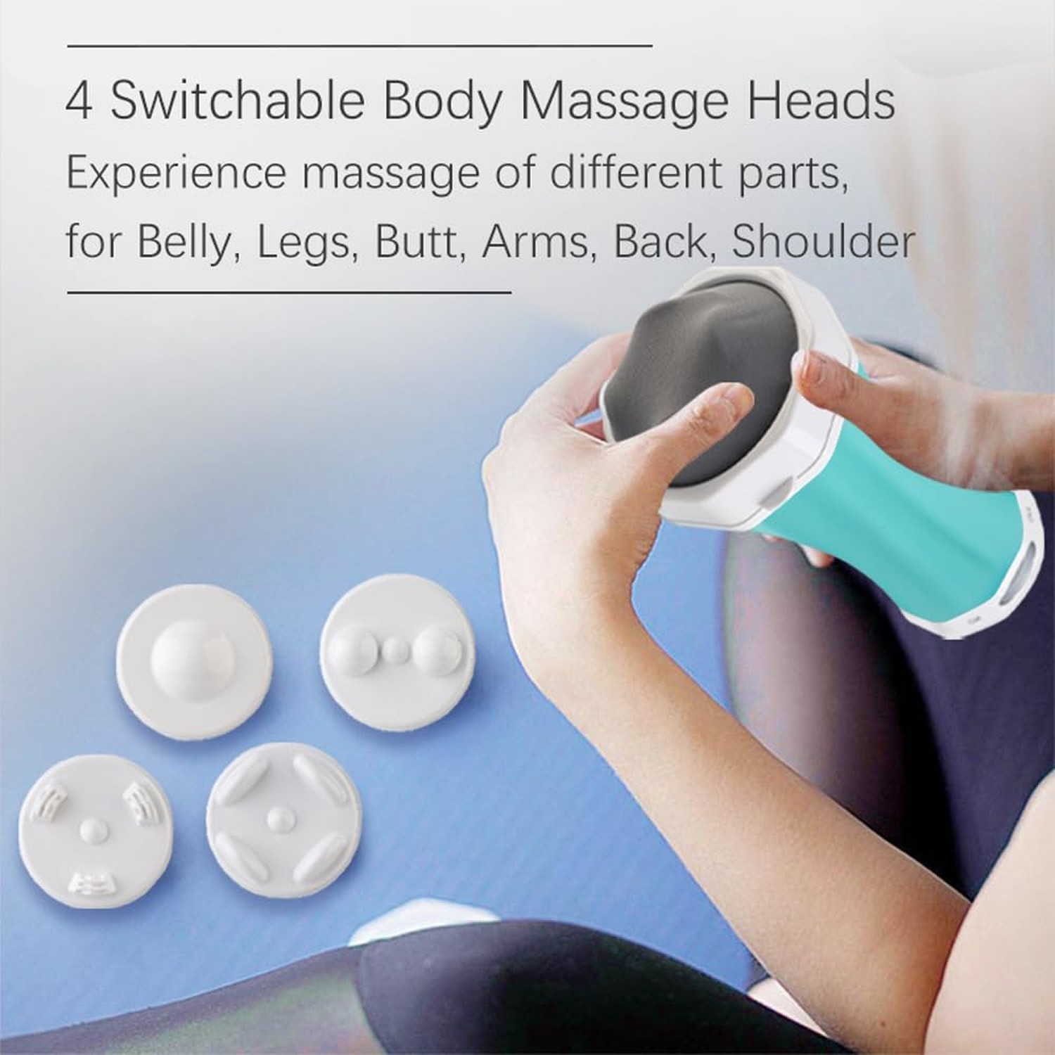 Cordless Cellulite Massager Body Sculpting Machine Electric (Grey) Grey