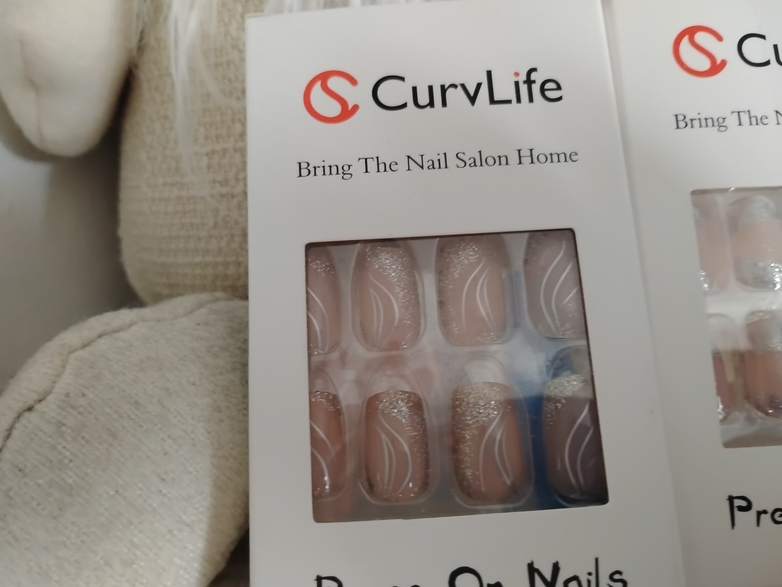 CurvLife Press on Nails Assorted Lot Of 4 New Sealed
