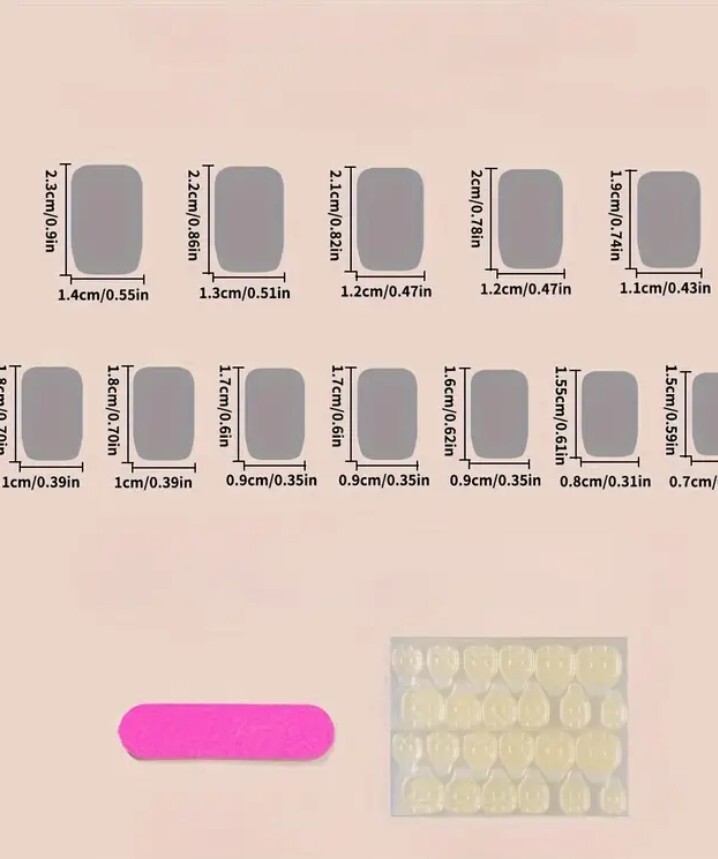 Acrylic Press On Fake Nails Long Square. Santa Snowman Reindeer Gloss 24 Pieces
