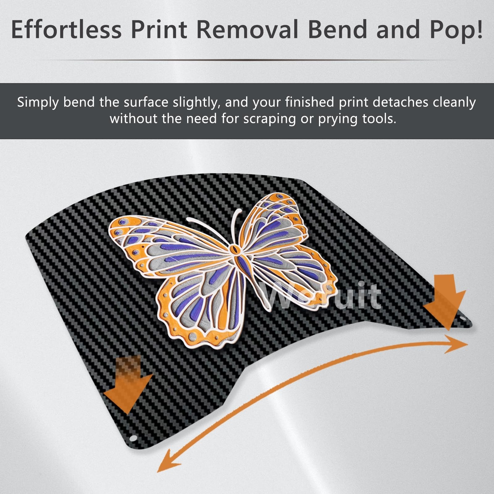 for Creality Hi Combo Build Plate 265x280mm,Double Sided Textured PEO PET Spr…