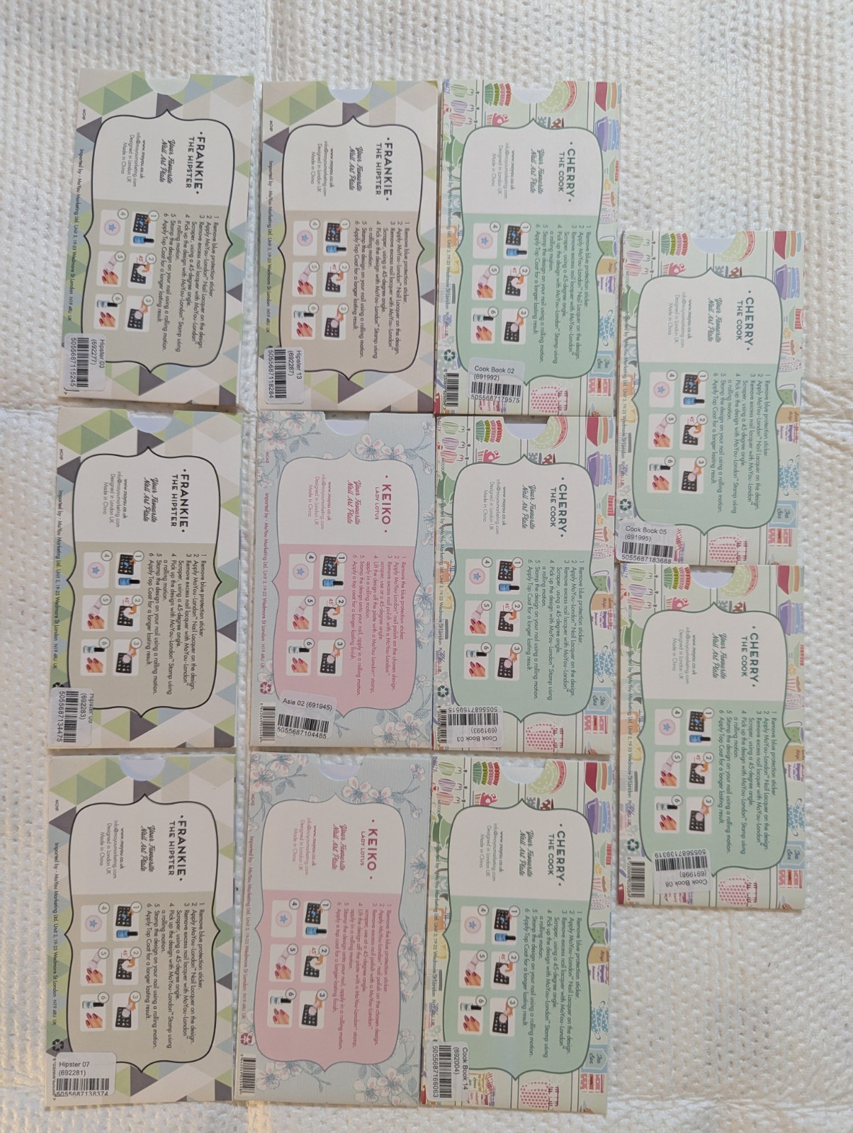 Nail Stamping Plates Destash Large Lot 11 x Moyou Nail Stamping Plates Rare