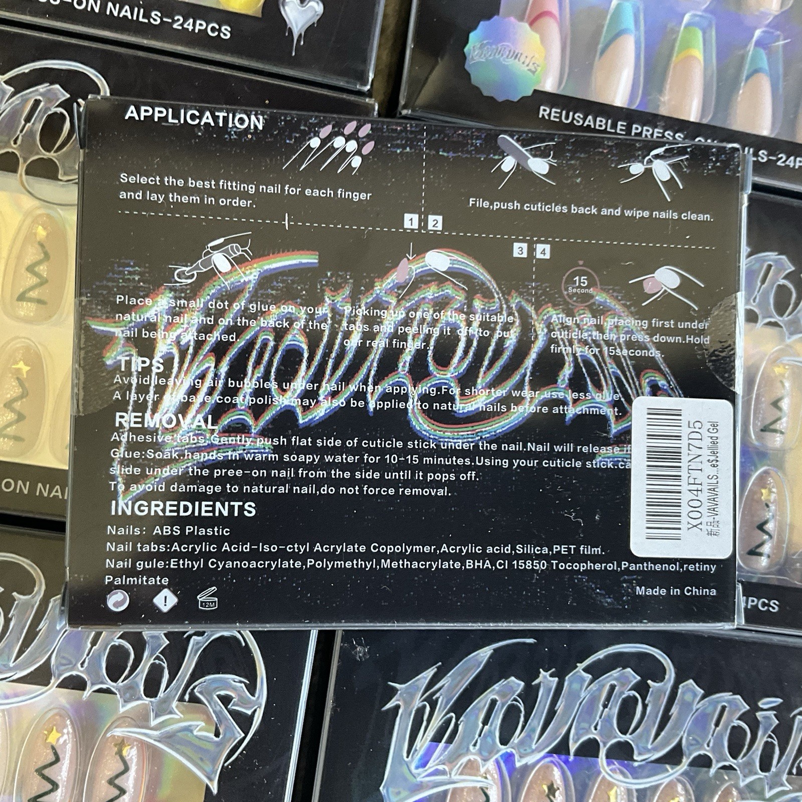 Y2K Style Fake Nails for Parties Salon-Quality Home Manicure VAVAVAILS 16 Sets