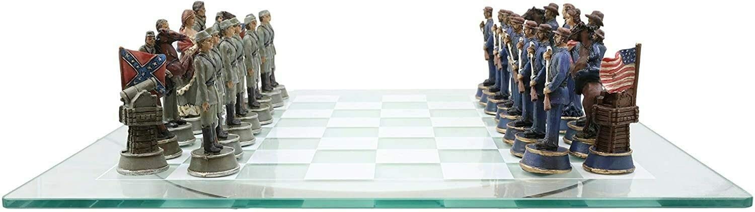 15.25 inches by inches, Clear and Frosted With Possibly Multi-colored Chess…