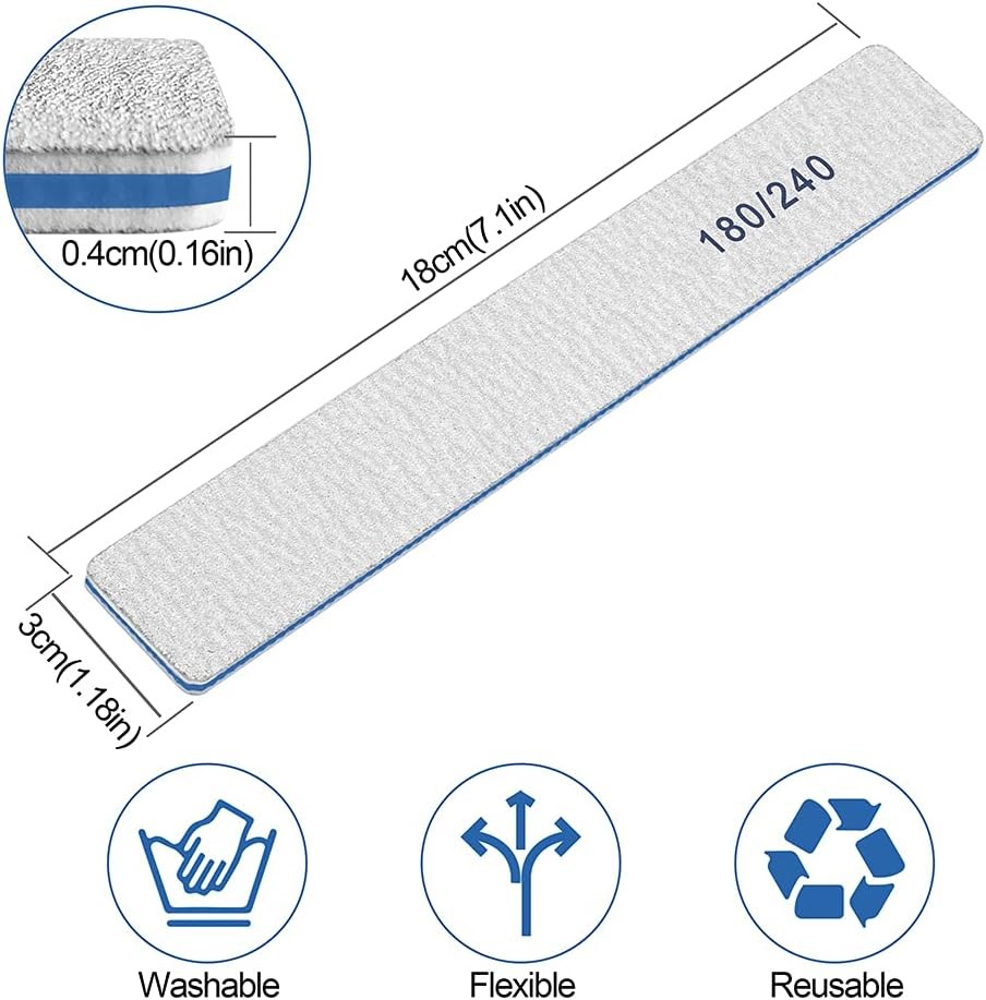 Nail Files-Nail File for Acrylic Nails 100/100 Grit, Nail Files Emery