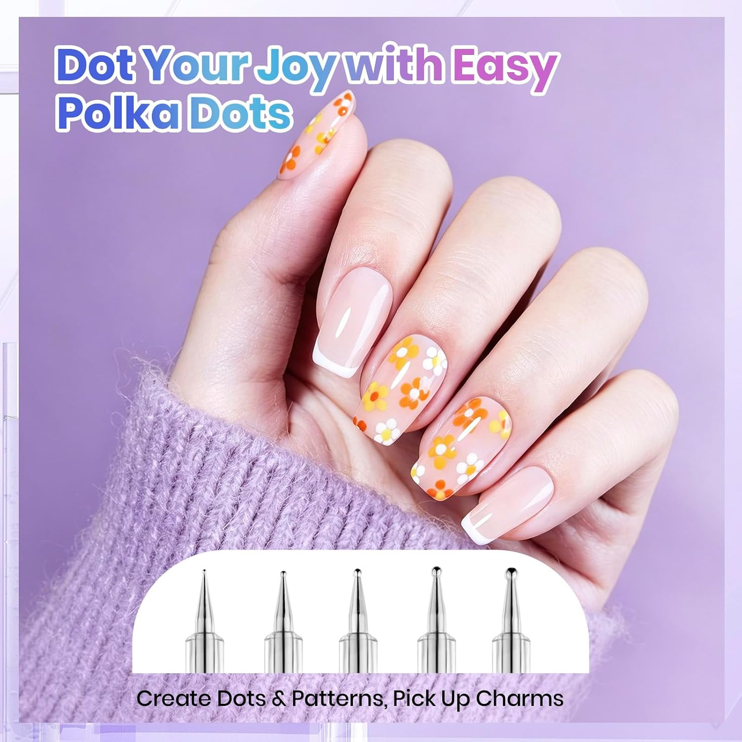 Beetles Nail Art Brushes 8Pcs – Crystal Nail Art Tools Double-Headed | Nails Dot