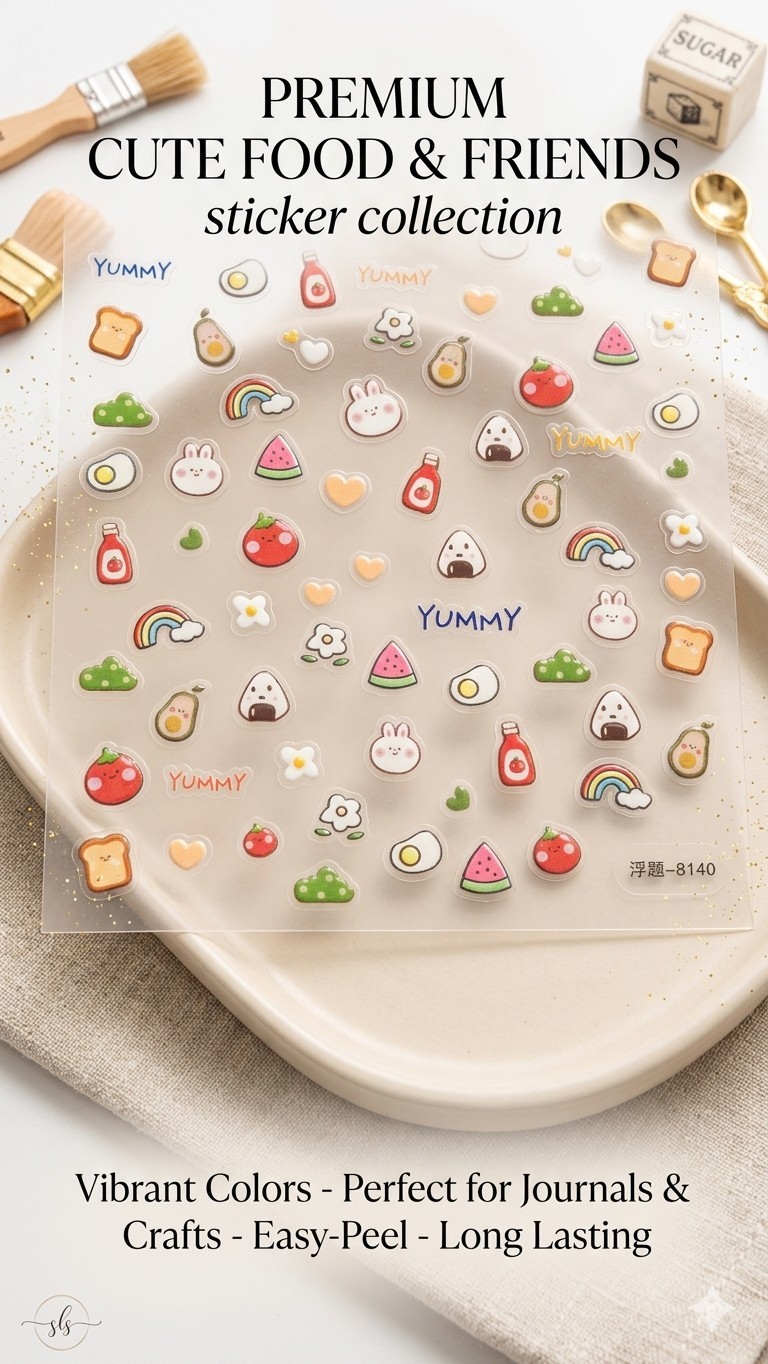 Buy 1 get 2 Free Yummy 5D Embossed Nail Art Stickers Self Adhesive Waterproof